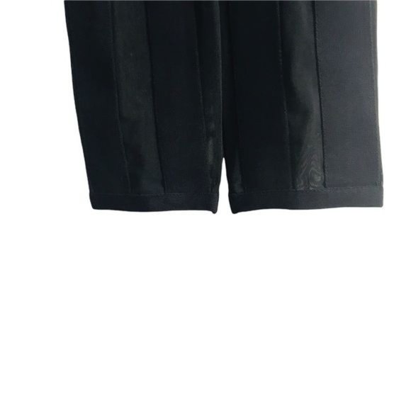 Mesh Bandage Striped Night Out Party Jumpsuit 2pc In Black Size Medium NWOT - Picture 11 of 13